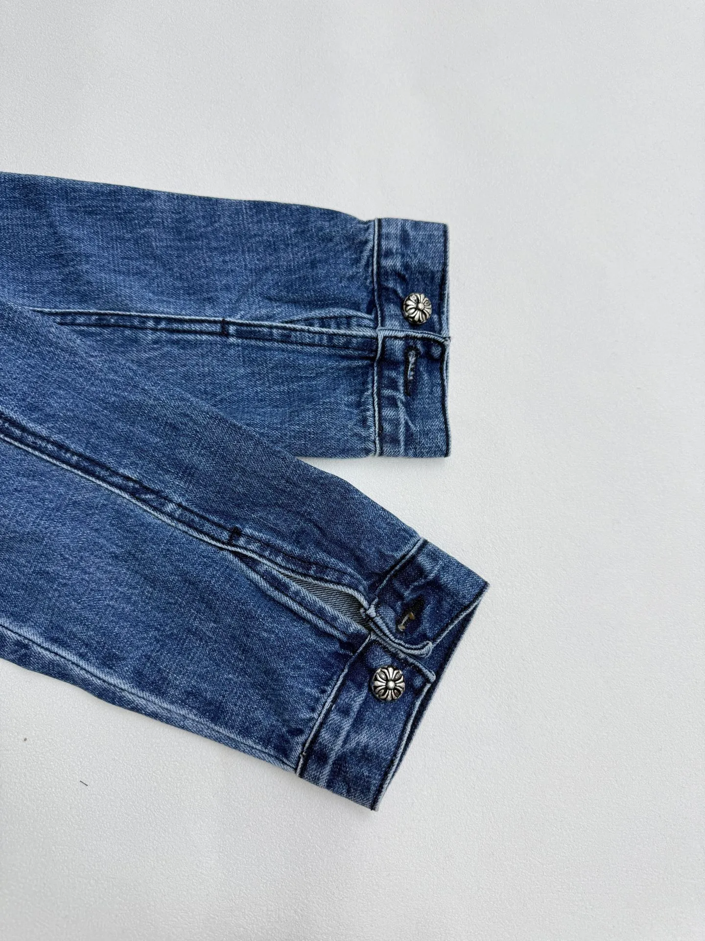 P550 Chrome Hearts washed denim denim jacket S/M/L/XL